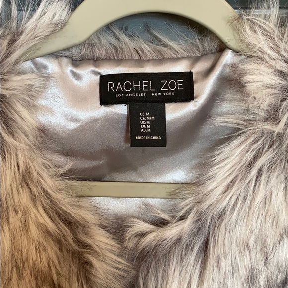 MOVING SALE! Rachel Zoe size M fur vest - Picture 2 of 2